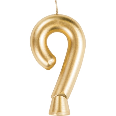Creative Converting Gold Number 9 Candle, 1.5"x2.75", 12PK 339962